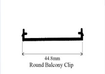Rond Balcony Clip 44.8mm 26018